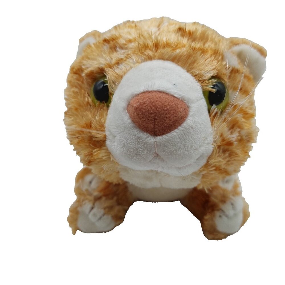 Big Head First Striped Tabby Cat 10” Plush Stuffed 2002